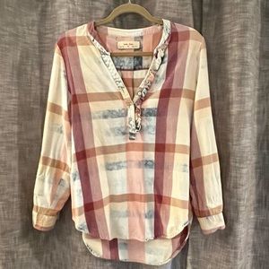 Plaid tunic from anthropology. Brand: Isabella Sinclair; Size: M. Slightly used.